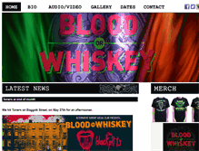 Tablet Screenshot of bloodorwhiskey.ie